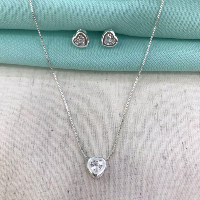 CONJUNTO CLARITY BANHADO A PRATA