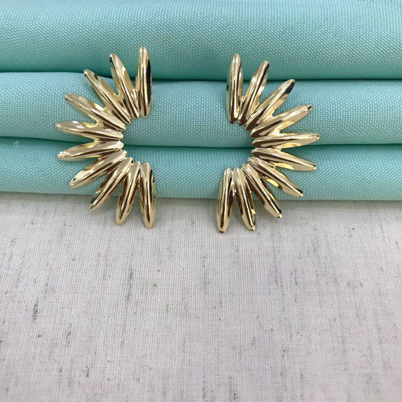 BRINCO AURA BANHADO A OURO