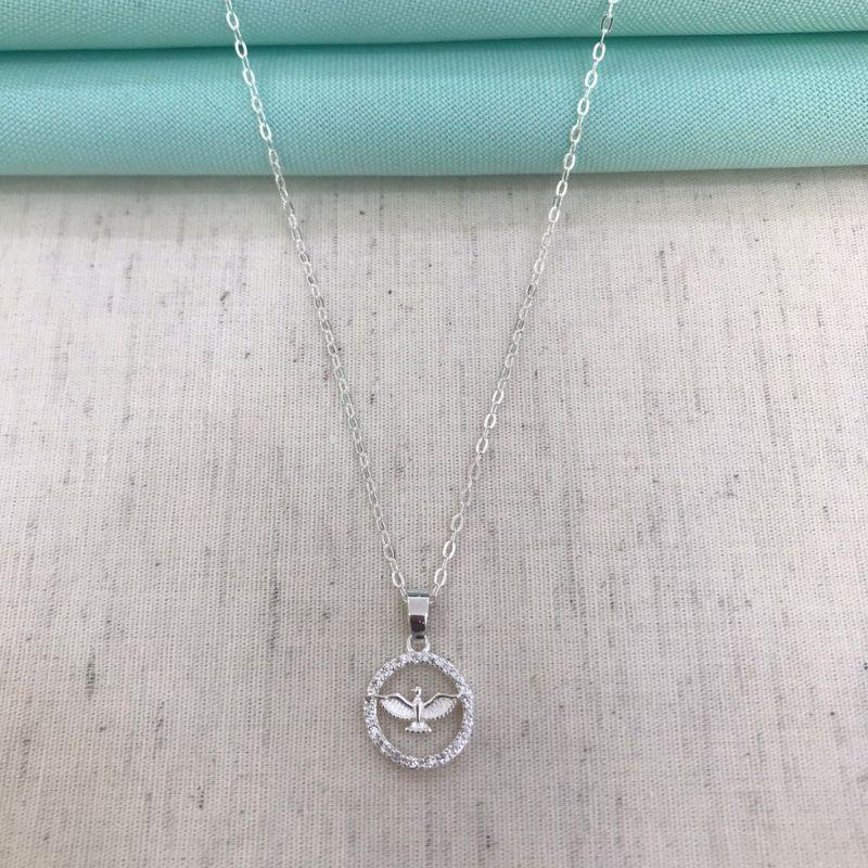 COLAR ESPÍRITO SANTO BANHADO A PRATA