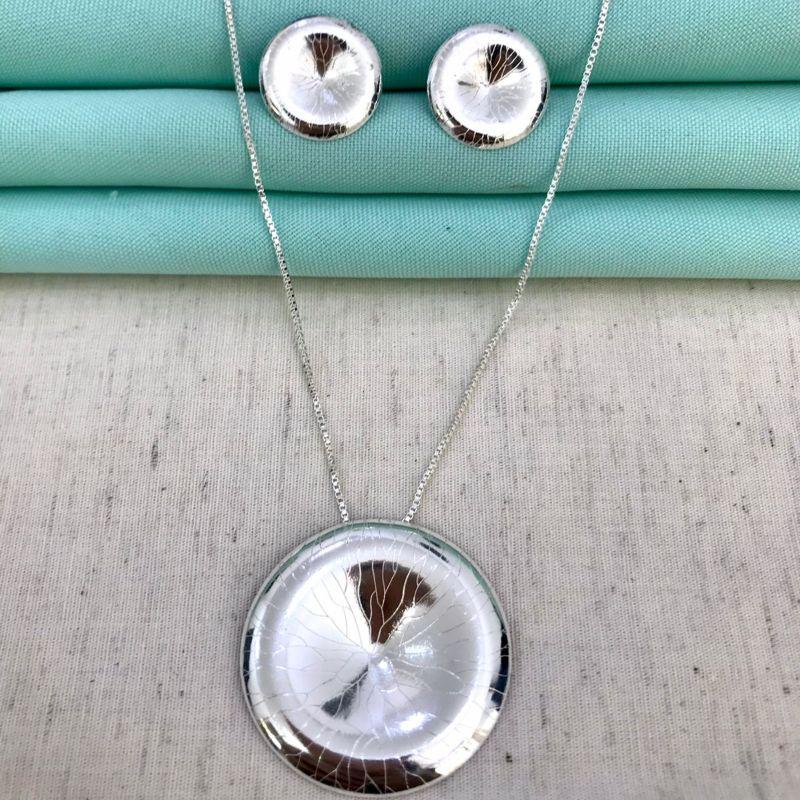 CONJUNTO ORBIT BANHADO A PRATA