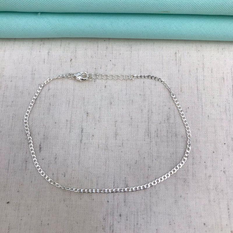 TORNOZELEIRA GRUMET BANHADO A PRATA