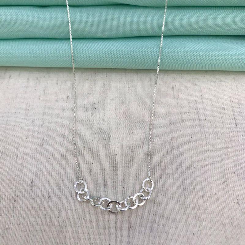 COLAR ELOS BANHADO A PRATA