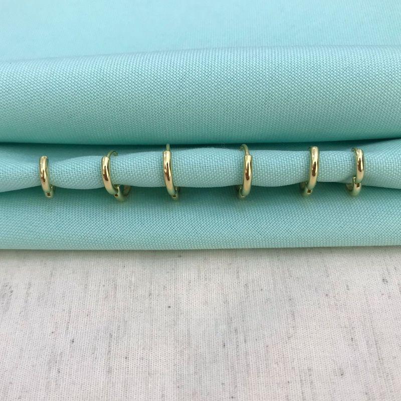 TRIO ARGOLA LISA BANHADO A OURO