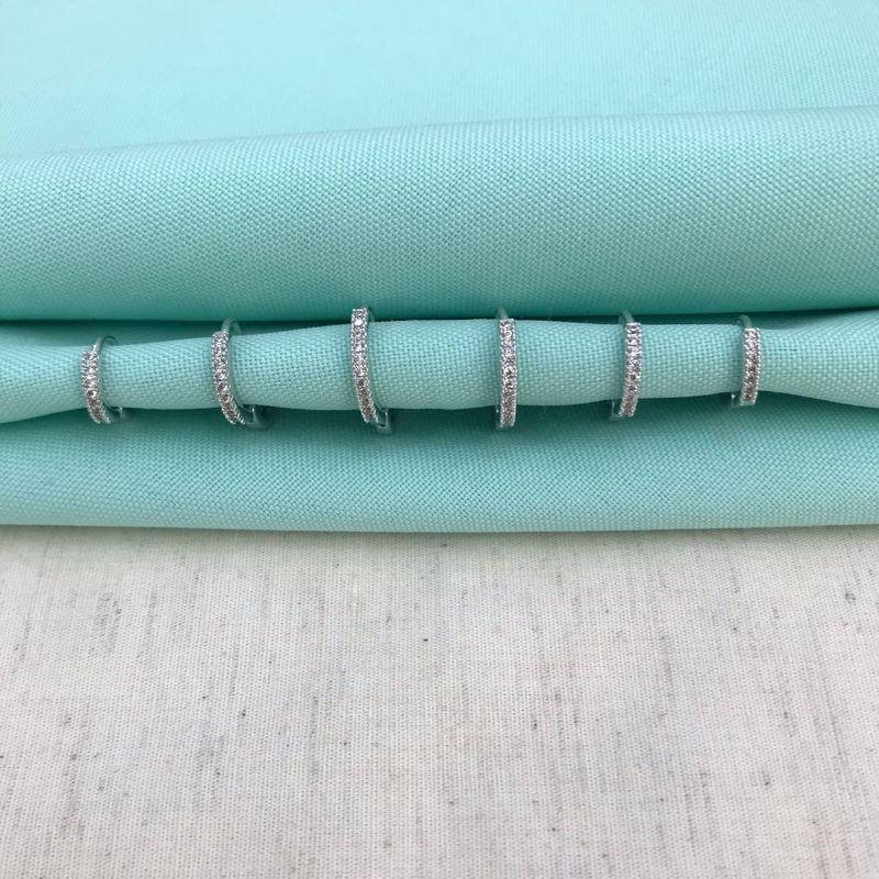 TRIO DE ARGOLA ZIRCÔNIA BANHADO A PRATA