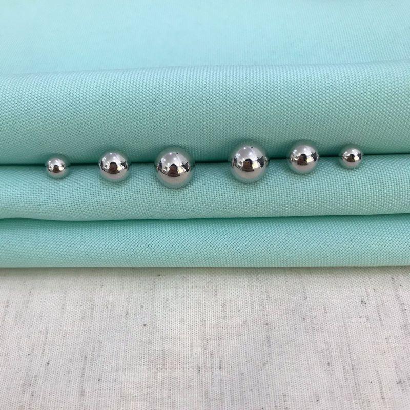 TRIO MEIA ESFERA BANHADO A PRATA