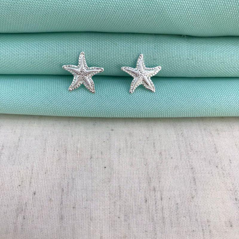 BRINCO ESTRELA DO MAR M BANHADO A PRATA