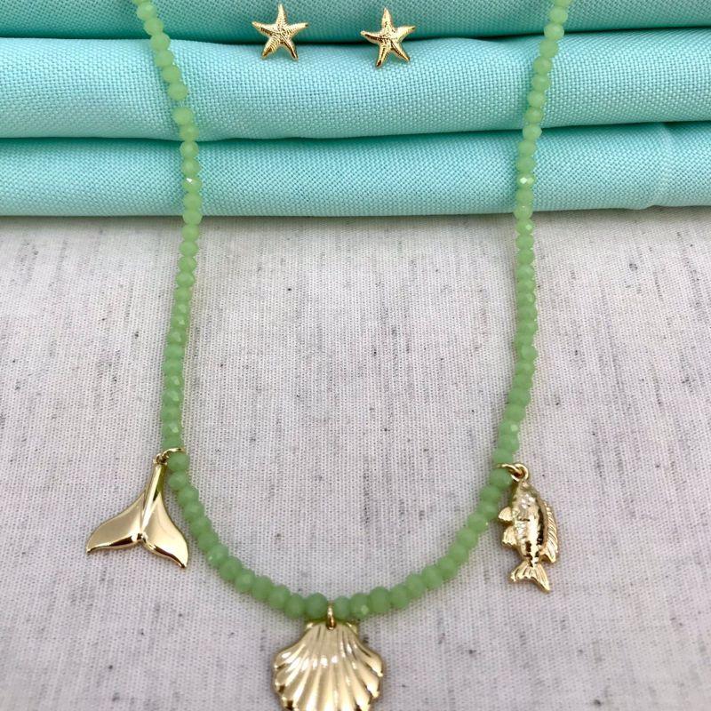 BRINCO ESTRELA DO MAR P BANHADO A OURO