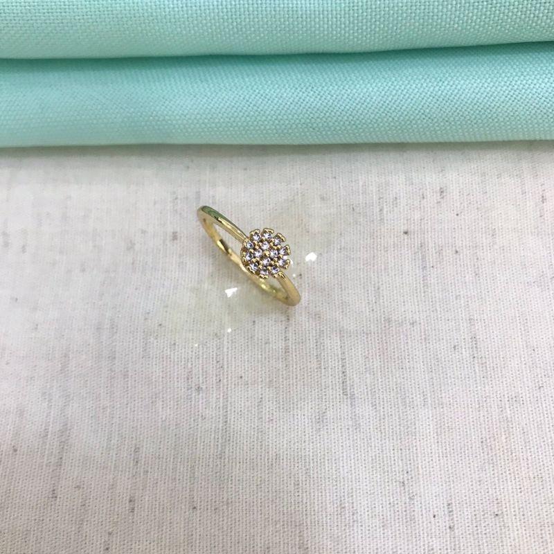 ANEL CHUVEIRINHO  ZIRCÔNIA BANHADO OURO