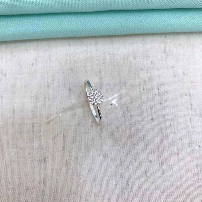 ANEL CHUVEIRINHO  ZIRCÔNIA BANHADO PRATA