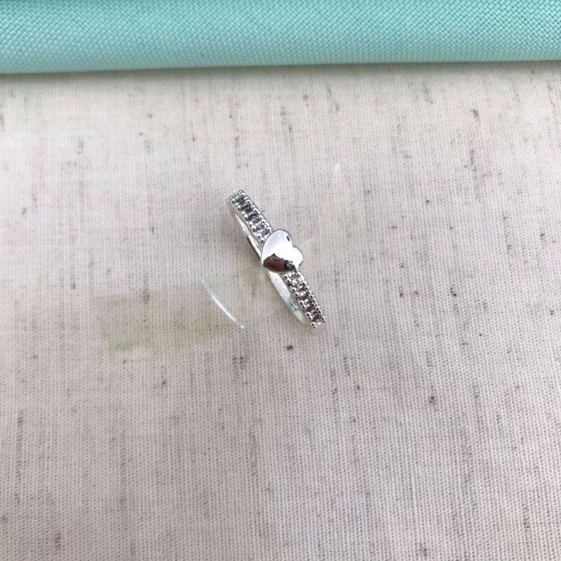 ANEL CORAÇÃO COM ZIRCONIA BANHADO A PRATA