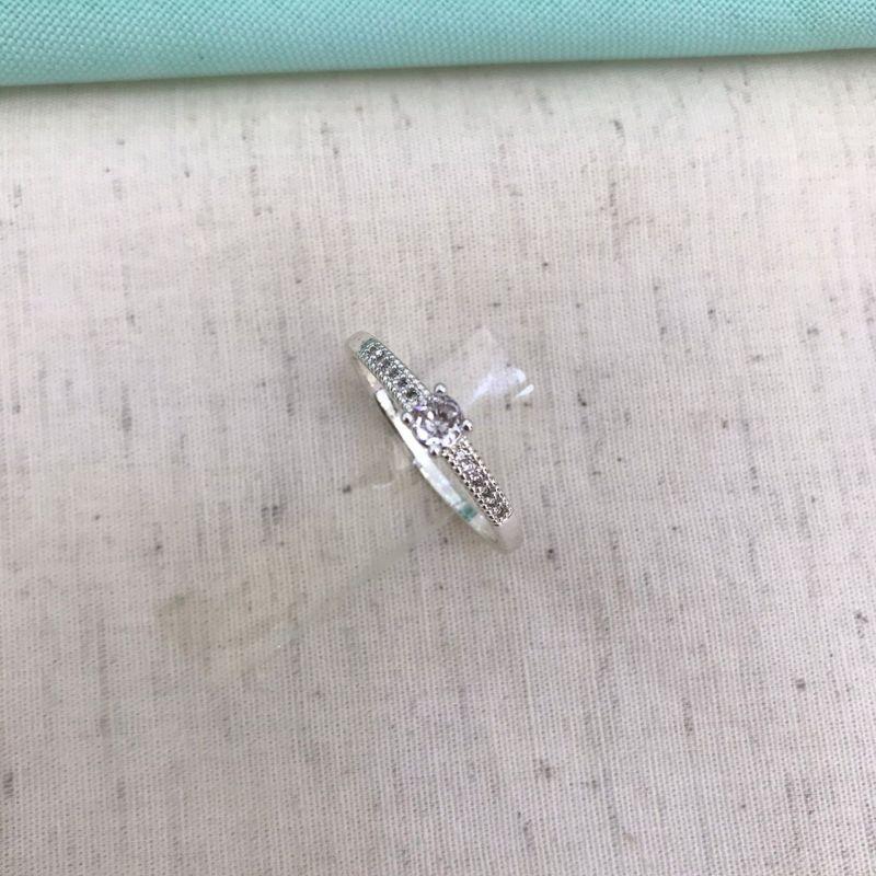 ANEL CORAÇÃO COM ZIRCONIA BANHADO A PRATA