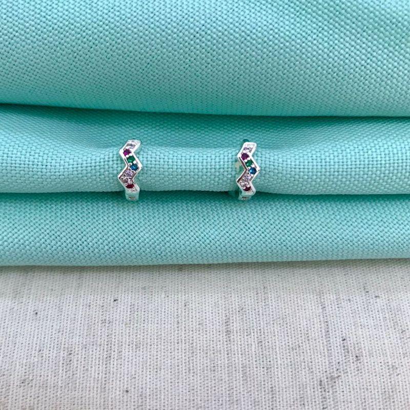 ARGOLINHA INF ZIG ZAG COLOR BANHADO A PRATA