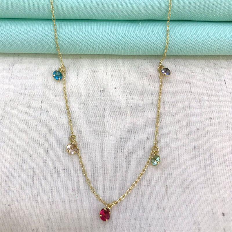 CHOKER TIFFANY COLOR BANHADO A OURO