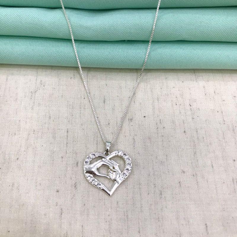 COLAR PRIMEIRO AMOR BANHADO A PRATA