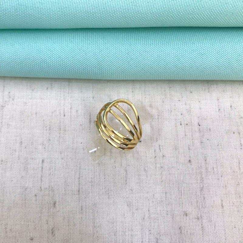 ANEL SEIS FILEIRAS BANHADO A OURO