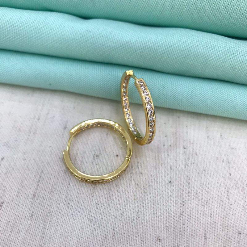 ARGOLA ZIRCÔNIA DETAILS BANHADO A OURO