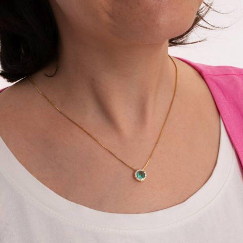 CONJUNTO CICLO DE AMOR ZIRC BANHADO A OURO