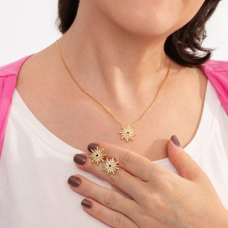 CONJUNTO ZYRA BANHADO A OURO