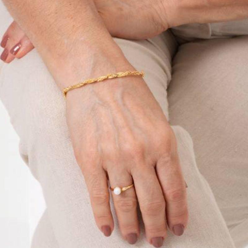 PULSEIRA CORDÃO BAIANO E FITA BANHADO A OURO