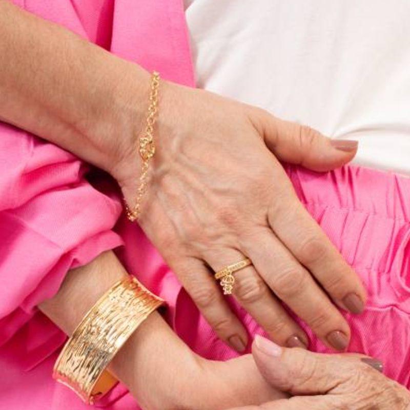 PULSEIRA ELO PORTUGUÊS FECHO BOIA BANHADO A OURO