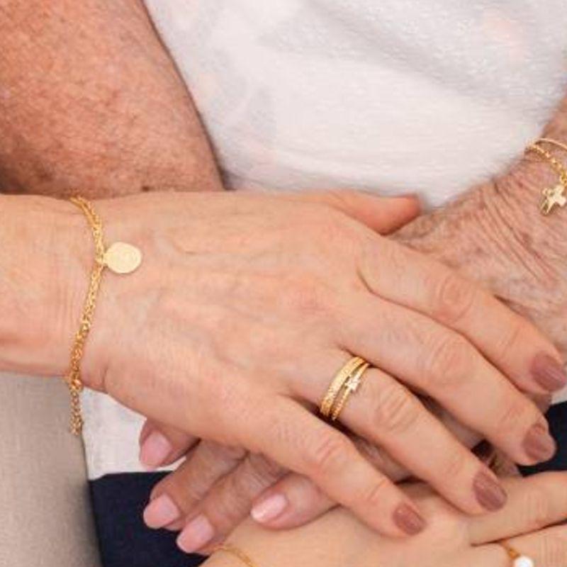 PULSEIRA PAI NOSSO CARTIER E GRUMMET BANHADO A OURO