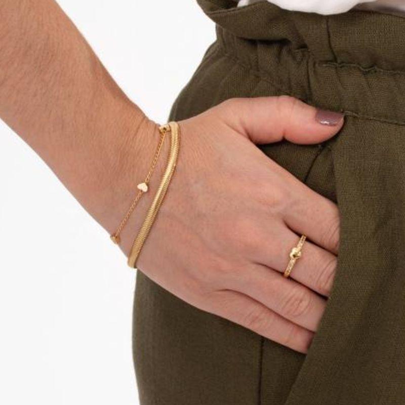 PULSEIRA SNAKE BANHADO A OURO