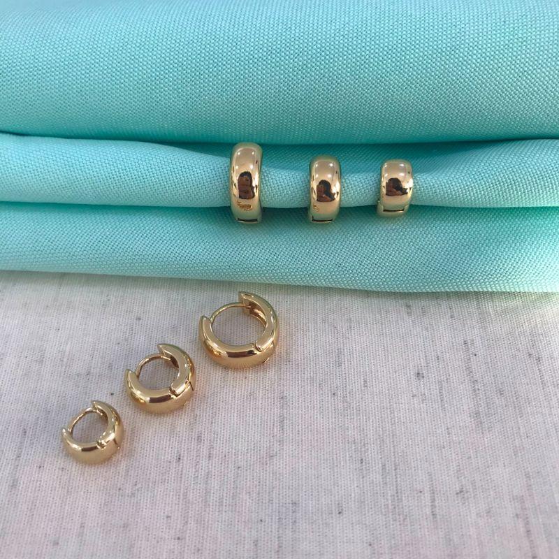 TRIO ARGOLA MAXI BANHADO A OURO